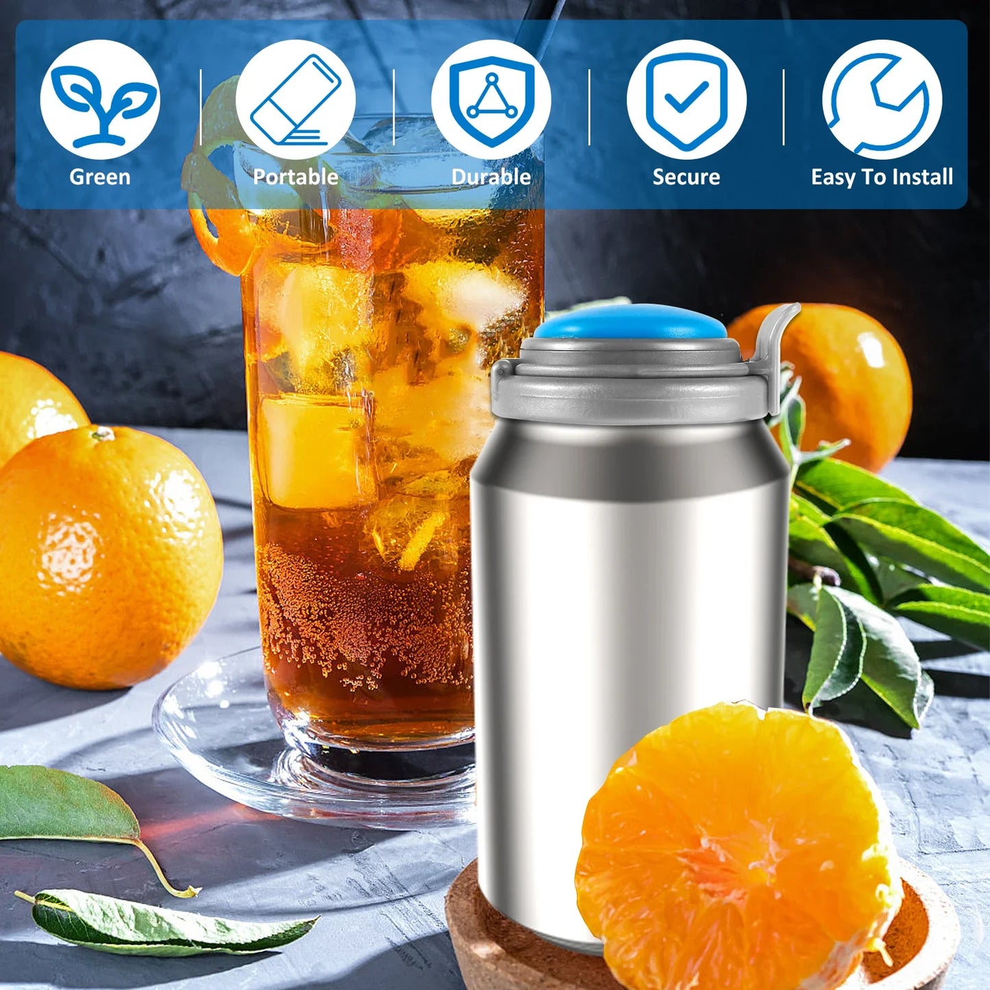 Can Sealing Lid Portable Leak-Proof Soda Can Cover Beverage Can Saver