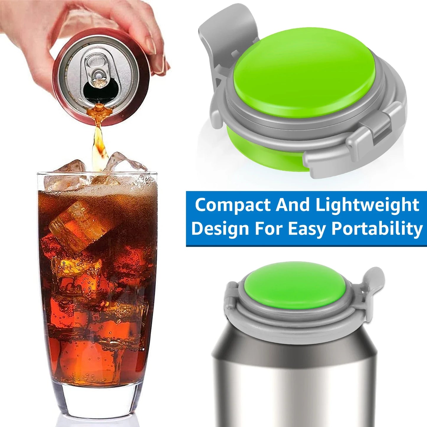 Can Sealing Lid Portable Leak-Proof Soda Can Cover Beverage Can Saver